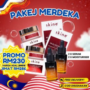 Pakej Merdeka (2 Serum + FREE 2 Moisturizer)